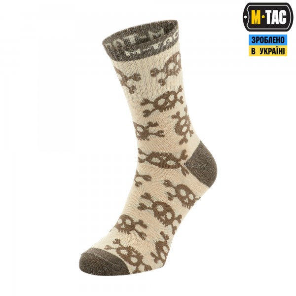 M-Tac шкарпетки легкі Mk.3 Pirate Skull Sand - 30903913-39