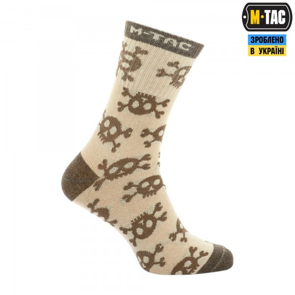 M-Tac шкарпетки легкі Mk.3 Pirate Skull Sand - 30903913-39 M-Tac шкарпетки легкі Mk.3 Pirate Skull Sand - 30903913-39
