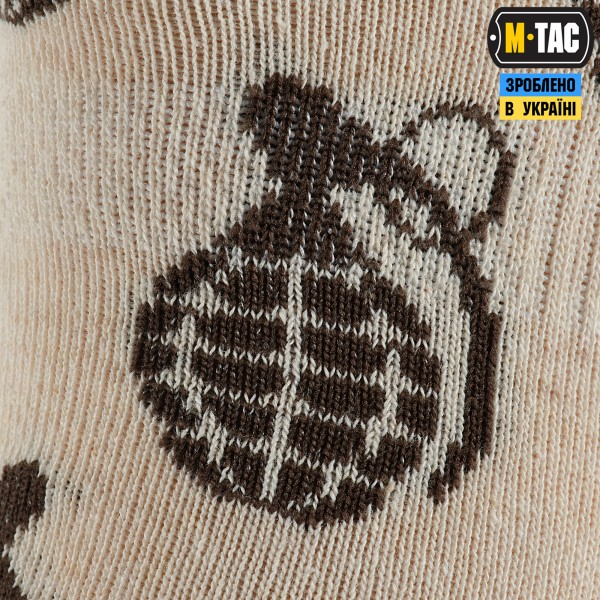 M-Tac носки летние легкие Grenades Sand - 30907713-39 M-Tac носки летние легкие Grenades Sand - 30907713-39
