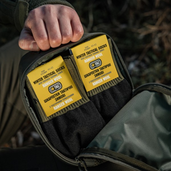 M-Tac шкарпетки зимові Ranger Wool Black/Olive - 30908121-40 M-Tac шкарпетки зимові Ranger Wool Black/Olive - 30908121-40