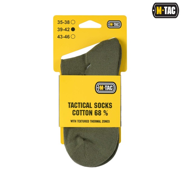 M-Tac шкарпетки Tactical Socks Cotton 68% Olive - 30910001-35