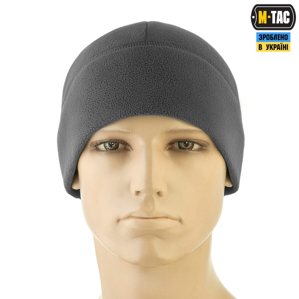 M-Tac шапка Watch Cap Elite фліс (320г/м2) Dark Grey - 40027012-L