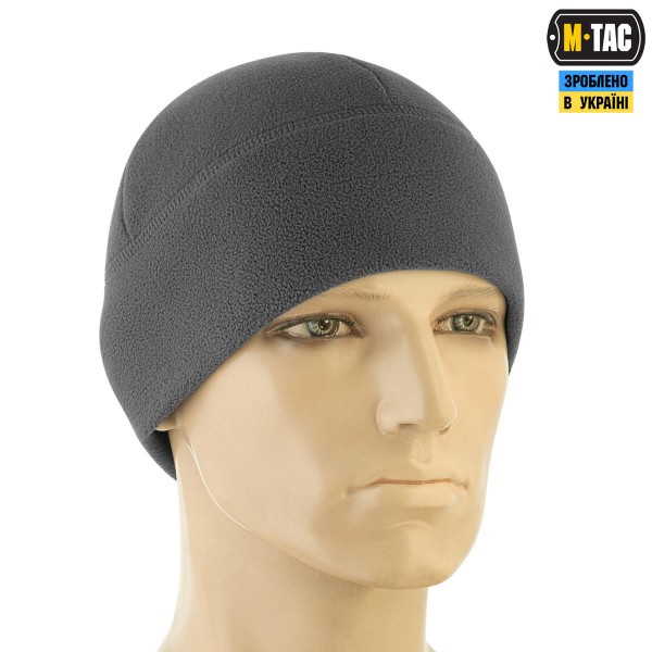 M-Tac шапка Watch Cap Elite фліс (320г/м2) Dark Grey - 40027012-L