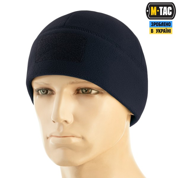 M-Tac шапка Watch Cap Elite флис (320г/м2) с липучкой Dark Navy Blue - 40029015