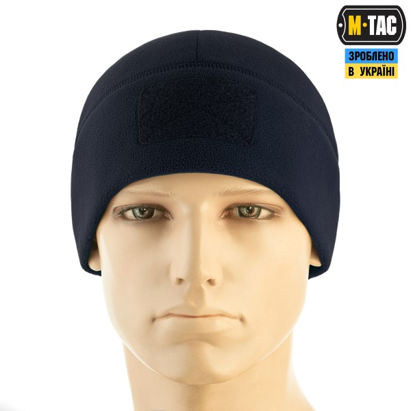M-Tac шапка Watch Cap Elite флис (320г/м2) с липучкой Dark Navy Blue - 40029015 M-Tac шапка Watch Cap Elite флис (320г/м2) с липучкой Dark Navy Blue - 40029015