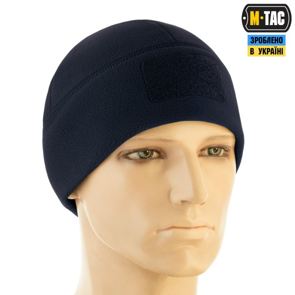 M-Tac шапка Watch Cap Elite флис (320г/м2) с липучкой Dark Navy Blue - 40029015 M-Tac шапка Watch Cap Elite флис (320г/м2) с липучкой Dark Navy Blue - 40029015