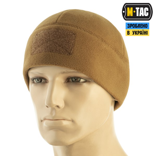 M-Tac шапка Watch Cap Elite фліс (320г/м2) з липучкою Coyote Brown - 40029017