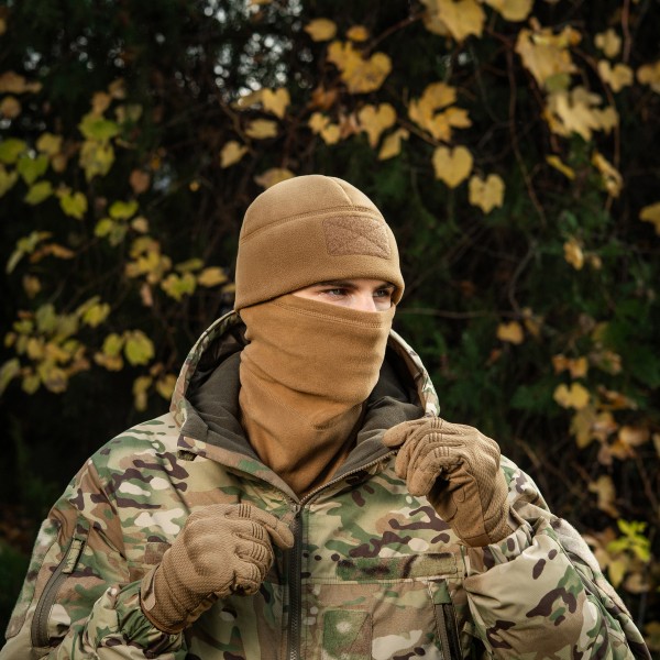 M-Tac шапка Watch Cap Elite фліс (320г/м2) з липучкою Coyote Brown - 40029017