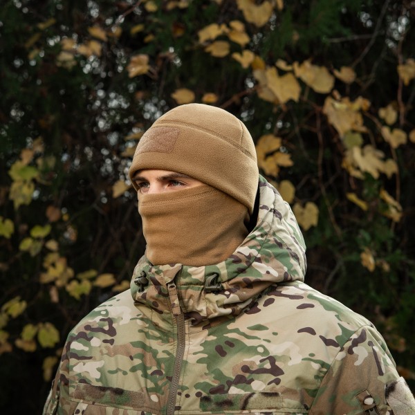 M-Tac шапка Watch Cap Elite фліс (320г/м2) з липучкою Coyote Brown - 40029017