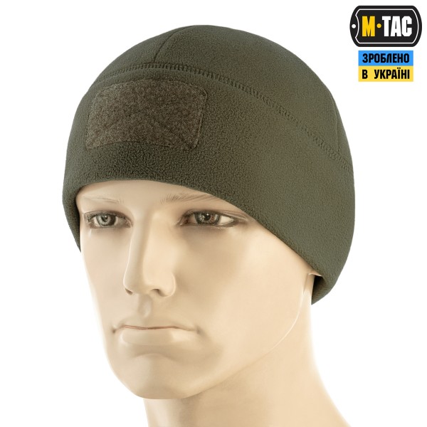 M-Tac шапка Watch Cap Elite флис (320г/м2) с липучкой Dark Olive - 40029048