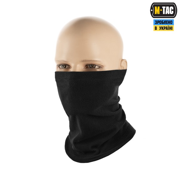 M-Tac шарф-труба микрофлис рип-стоп Black - 40419002-S/M