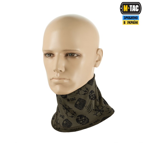 M-Tac шарф-труба микрофлис Drone Pattern Dark Olive - 40424048-L/XL M-Tac шарф-труба микрофлис Drone Pattern Dark Olive - 40424048-L/XL