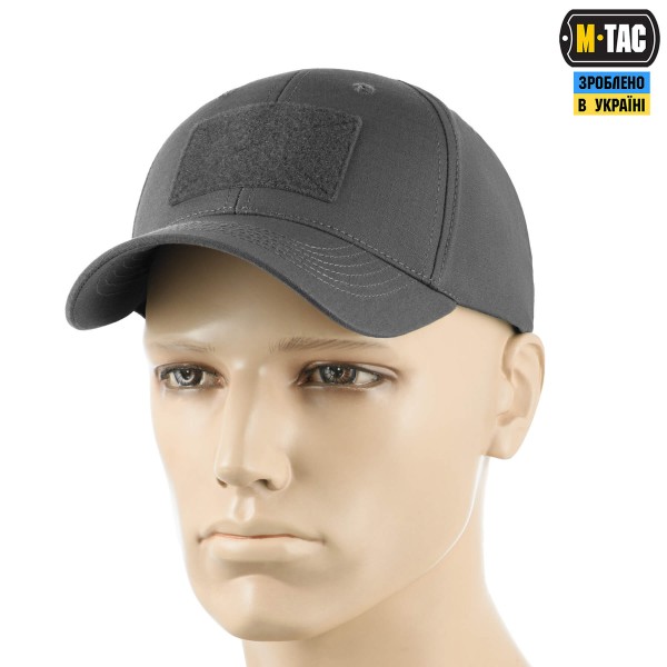 M-Tac бейсболка тактична Elite Flex ріп-стоп Wolf Grey - 40523018-S/M