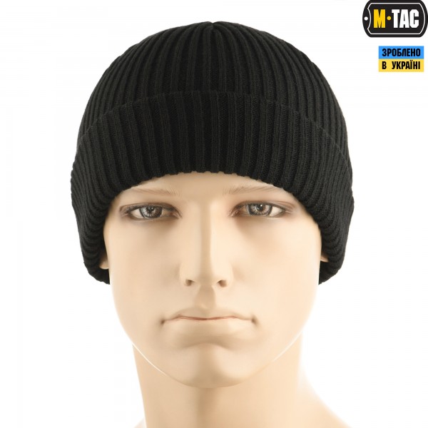 M-Tac шапка вязана 100% акрил Black - 40544002 M-Tac шапка вязана 100% акрил Black - 40544002