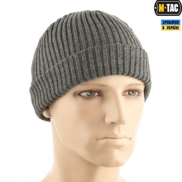 M-Tac шапка вязана 100% акрил Grey - 40544011 M-Tac шапка вязана 100% акрил Grey - 40544011
