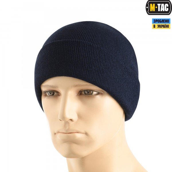 M-Tac шапка тонка вязка 100% акрил Dark Navy Blue - 40546015