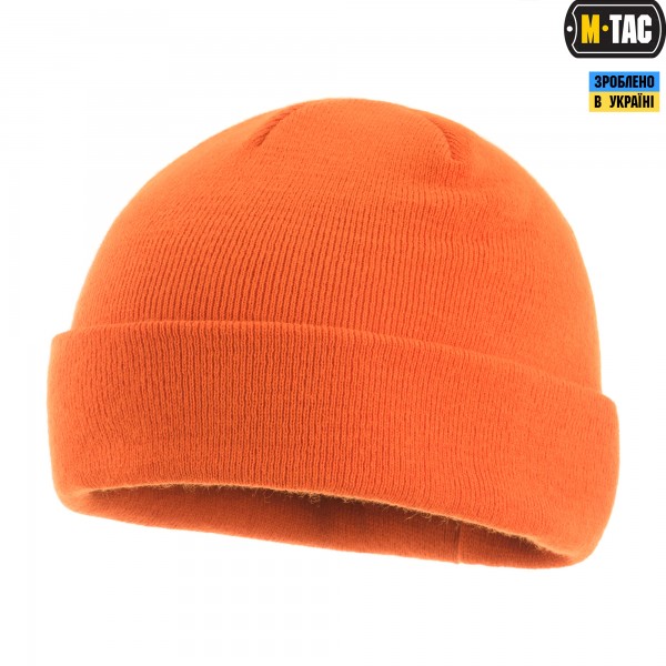 M-Tac шапка тонка вязка 100% акрил Orange - 40546035-S/M M-Tac шапка тонка вязка 100% акрил Orange - 40546035-S/M