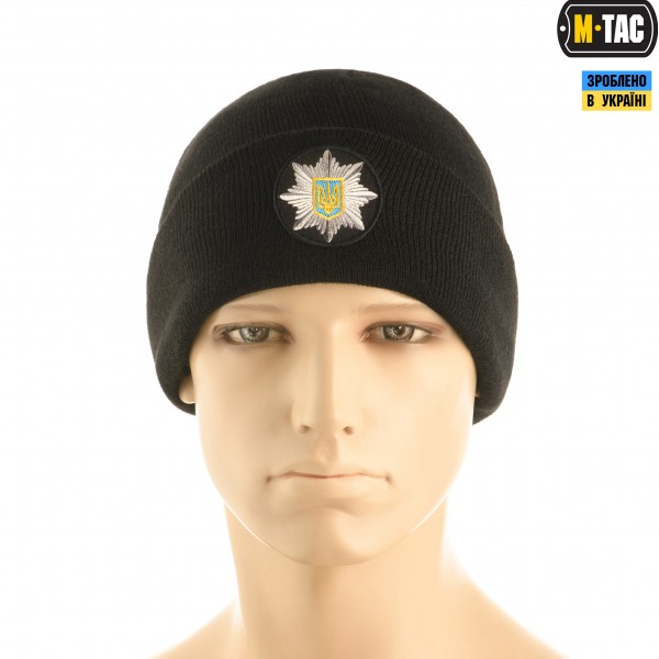 M-Tac шапка Полиция тонкая вязка 100% акрил Black - 40555002 M-Tac шапка Полиция тонкая вязка 100% акрил Black - 40555002