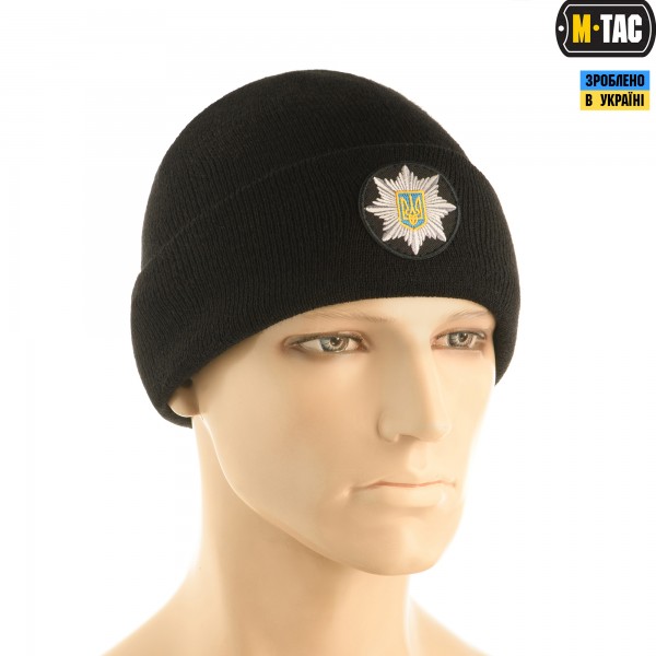 M-Tac шапка Полиция тонкая вязка 100% акрил Black - 40555002 M-Tac шапка Полиция тонкая вязка 100% акрил Black - 40555002