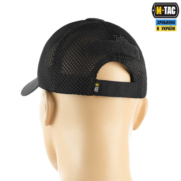 M-Tac бейсболка тактична з сіткою Elite Flex Black - 40560002 M-Tac бейсболка тактична з сіткою Elite Flex Black - 40560002