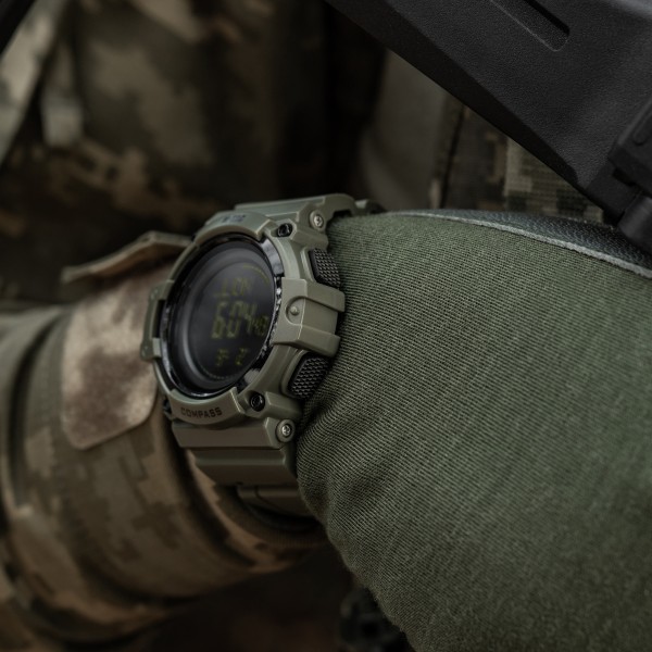 M-Tac годинник тактичний з компасом 2233 Army Green - 50010001 M-Tac годинник тактичний з компасом 2233 Army Green - 50010001