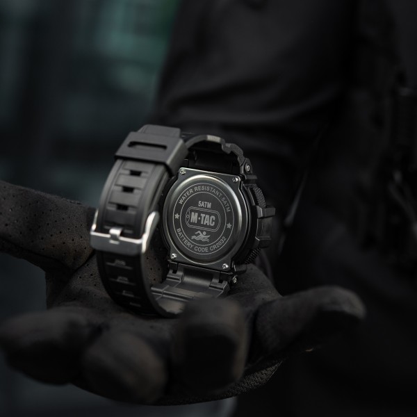 M-Tac годинник тактичний з компасом 2233 Black - 50010002