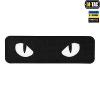 M-Tac нашивка Cat Eyes Laser Cut Black/світлонакопичувач