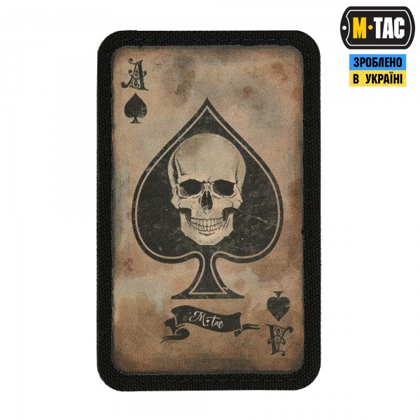 M-Tac нашивка Ace of Spades Coyote/Black - 51101005
