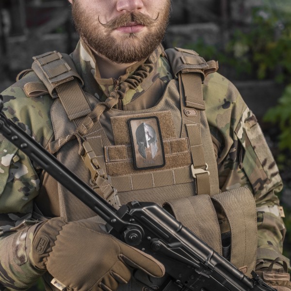 M-Tac нашивка Spartan Helmet Coyote/Black - 51102005