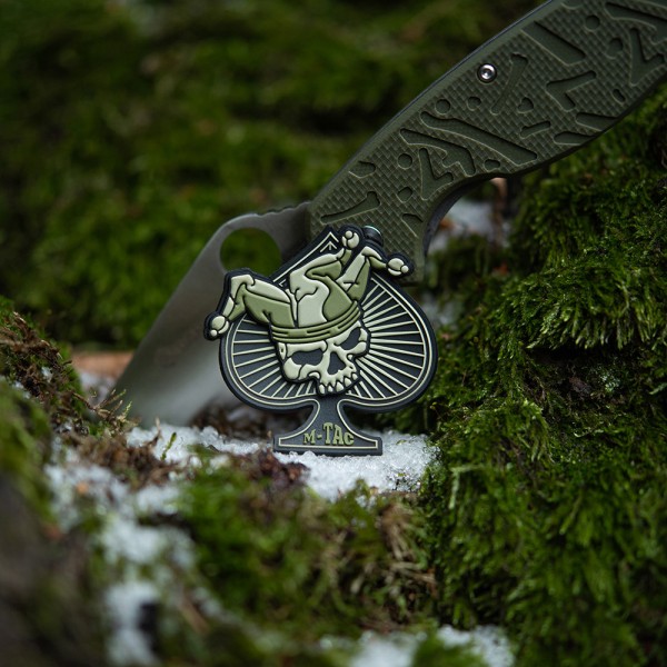M-Tac нашивка Ace of Spades 3D PVC Black/Olive - 51108201