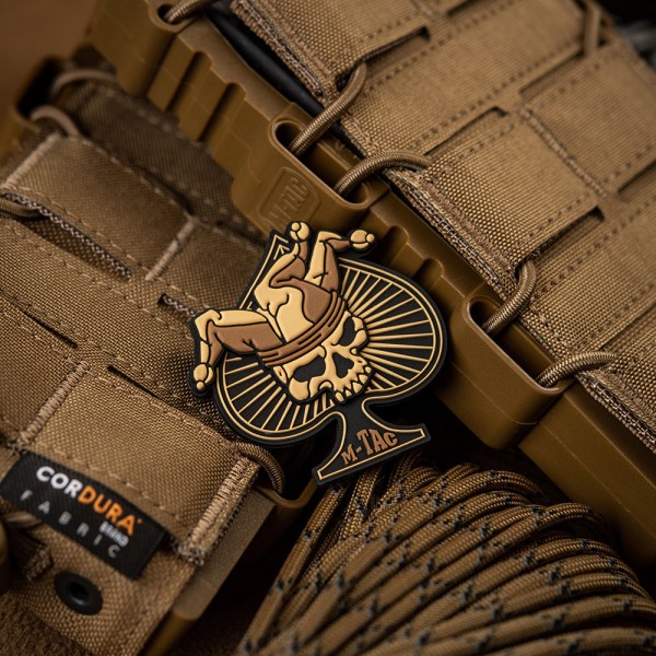 M-Tac нашивка Ace of Spades 3D ПВХ чорний/койот - 51108205 M-Tac нашивка Ace of Spades 3D ПВХ чорний/койот - 51108205