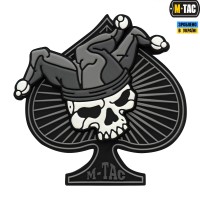 M-Tac нашивка Ace of Spades 3D ПВХ чорний/білий
