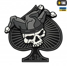 M-Tac нашивка Ace of Spades 3D ПВХ чорний/білий