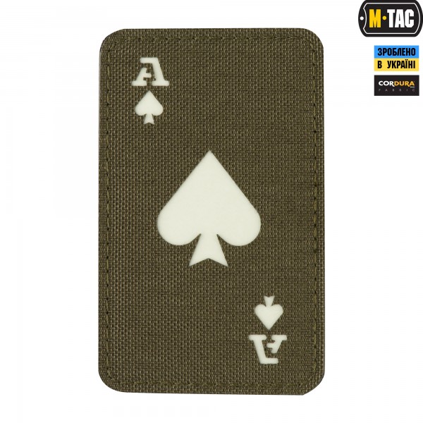 M-Tac нашивка Ace of Spades Laser Cut Ranger Green/GID - 51109239
