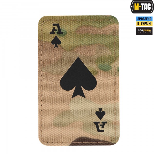 M-Tac нашивка Ace of Spades Laser Cut Multicam/Black - 51109802