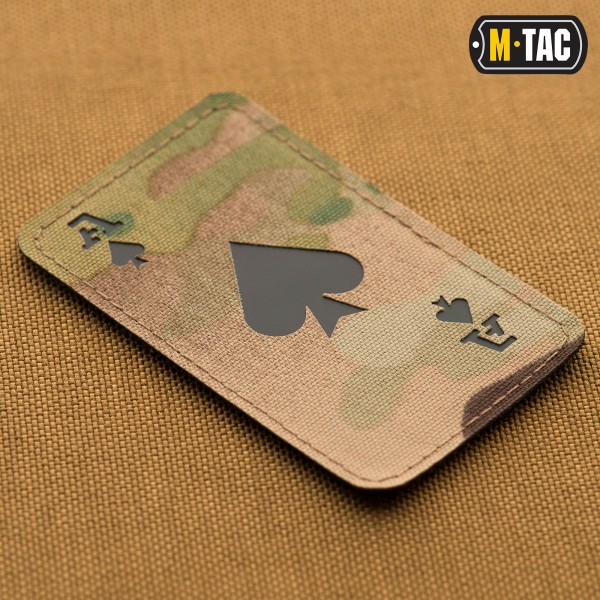 M-Tac нашивка Ace of Spades Laser Cut Multicam/Black - 51109802