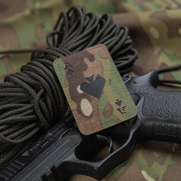 M-Tac нашивка Ace of Spades Laser Cut Multicam/Black - 51109802