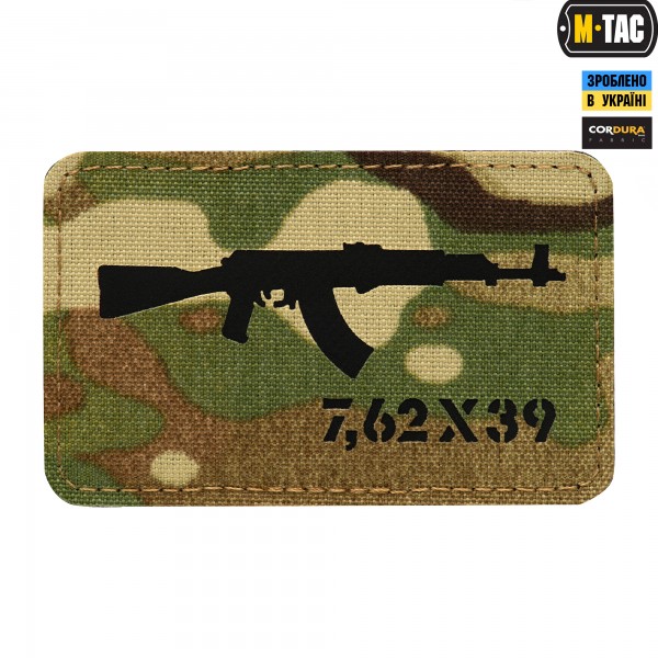 M-Tac нашивка AKM 7,62х39 Laser Cut Multicam/Black - 51110802