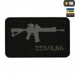 M-Tac нашивка AR-15 223/5,56 Laser Cut Black/Grey