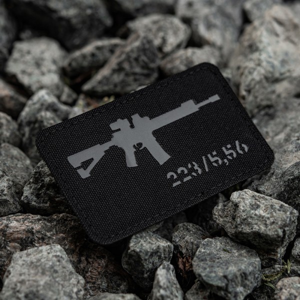 M-Tac нашивка AR-15.223/5,56 Laser Cut Black/Grey - 51111211 M-Tac нашивка AR-15.223/5,56 Laser Cut Black/Grey - 51111211