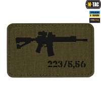 M-Tac нашивка AR-15 223/5,56 Laser Cut Ranger Green/Black