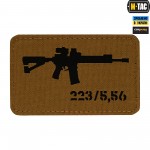 M-Tac нашивка AR-15 223/5,56 Laser Cut Coyote/Black