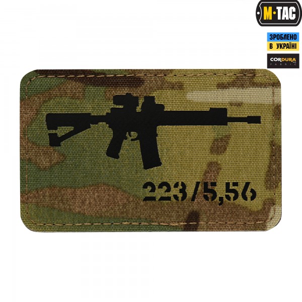 M-Tac нашивка AR-15.223/5,56 Laser Cut Multicam/Black - 51111802
