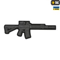 M-Tac нашивка AR-15 3D ПВХ темно-сіра