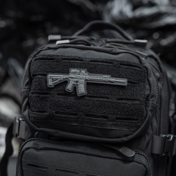M-Tac нашивка AR-15 3D ПВХ темно-сіра - 51112012 M-Tac нашивка AR-15 3D ПВХ темно-сіра - 51112012