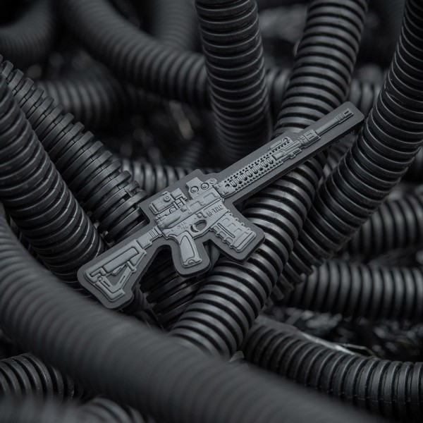 M-Tac нашивка AR-15 3D ПВХ темно-сіра - 51112012 M-Tac нашивка AR-15 3D ПВХ темно-сіра - 51112012