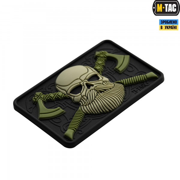 M-Tac нашивка Bearded Skull 3D PVC Black/Olive - 51113201 M-Tac нашивка Bearded Skull 3D PVC Black/Olive - 51113201