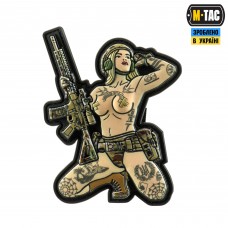 M-Tac нашивка Tactical girl tattoo Тризуб PVC MC