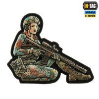 M-Tac нашивка Tactical girl №2 Якудза redhed PVC MC