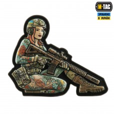 M-Tac нашивка Tactical girl №2 Якудза redhed PVC MC